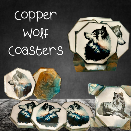 Copper Wolf Coasters