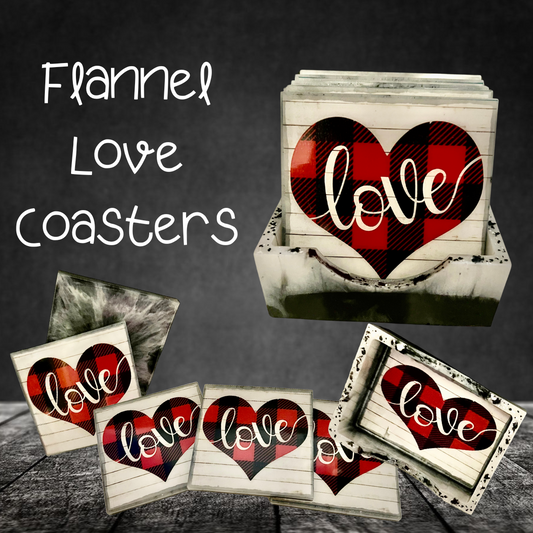 Flannel Love Coasters