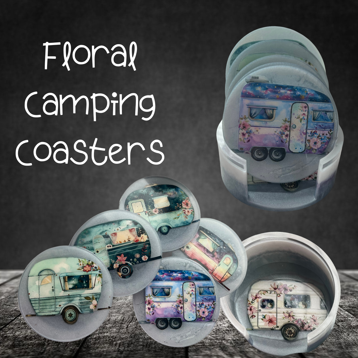 Floral Camping Coasters